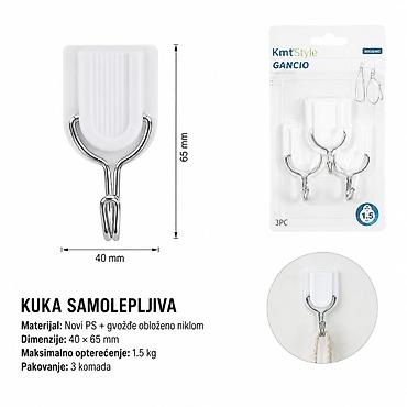 KMT Klasični držač – samolepljiva kuka 5200251 Praktičan set