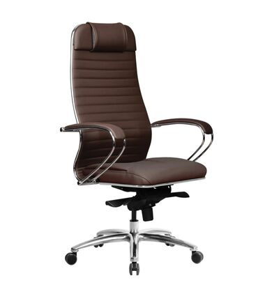 руководительское кресло: Офисное кресло, Новый, С колесиками, цвет - Коричневый, Экокожа, Бесплатная доставка