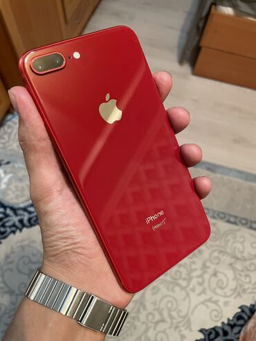 цена айфон 12: IPhone 8 Plus, Колдонулган, 64 ГБ, Кызыл, 74 %