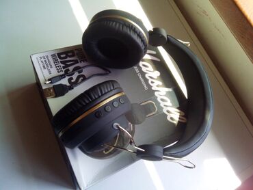 bluetooth nauşnik qiymetleri: Новый Беспроводные (Bluetooth) Наушники, Marshall, цвет - Черный