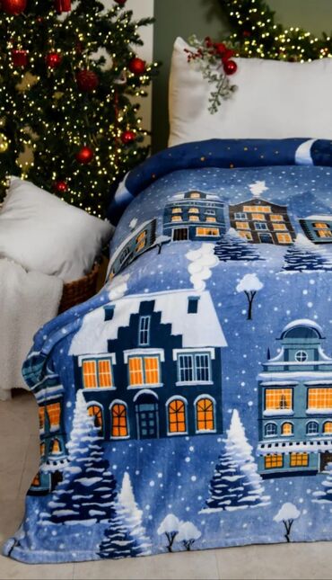 Pledlər: Yeni rəng - Mavi Mikrofiber Pled, Rayonlara çatdırılma — 5