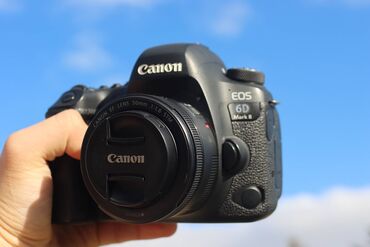 Fotokameralar: Canon 6d mark 2 + canon 50mm 1.8 (probeg 7350) ideal veziyetde yeniden