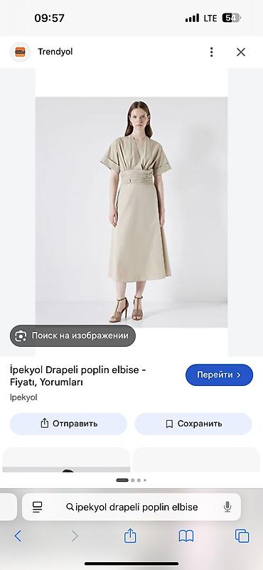 Sarafanlar: YENI! Ipekyol Drapeli Poplin material don. 36 olcudur. Etiketi — 1
