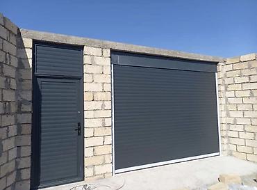 qapi ustu: Yeni Qaraj darvazası, Jalüz, Mexaniki, rəng - Boz, Qapı ilə, Kredit yoxdur, Pulsuz quraşdırma, Pulsuz çatdırılma — 1