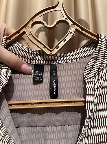 uzun donlar: Mango Suit qadın geyimi – naxışlı mini don - Brend: Mango (Suit — 2