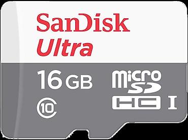 yaddas kart: Sandisk 16GB MicroSD 48MB/s Class 10 Yaddaş Kartı — Raspberry Pi üçün — 2