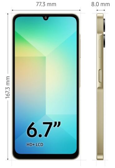 Samsung: Samsung Galaxy A06, 128 GB, rəng - Qızılı, Sənədlərlə — 9