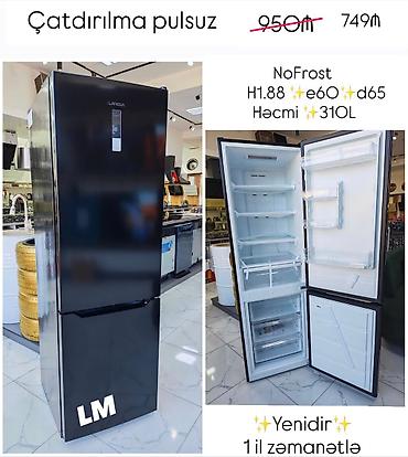 dondurucu nofrost: NoFrost soyuducu (alt dondurucu) - Ölçülər: hündürlük 1.88 m, en 60 — 2
