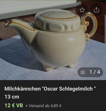 Čajnici: Bokal 1950-1972g Oscar Schlegelmilch. Bokalcic porcelanski,perfektan — 4