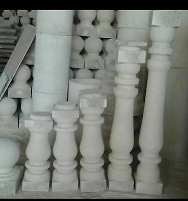 Məhəccər balyansları: Məhsul: Daş balyustrada və sütun elementləri Təsvir: - Təbii daşdan — 1