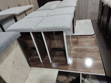 Кухонные столы и стулья: Кухонный стол и стул, Новый, Бесплатная доставка, цвет - Бежевый — 9