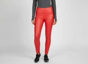 skóra: Leggings Elegant for women, size M