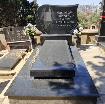 Başqa xidmətlər: Qəbir üstü daşların hazırlanıb quraşdırılması — 8