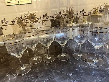 Digər dəstlər və servizlər: Məişət qabları dəsti - Boyalı, əl naxışlı dekorlu, ayaqlı iri — 4