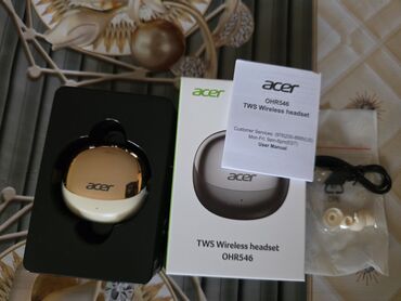 bultuz qulaqliq: Yeni Simsiz (Bluetooth) Qulaqcıqlar, Acer, rəng - Bej