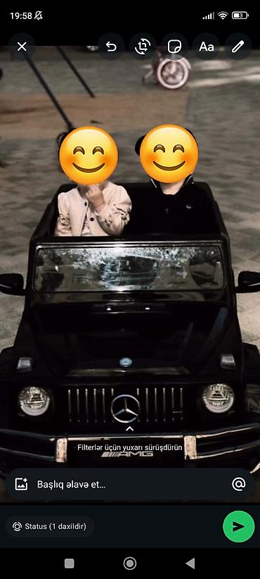 Детские электрокары: Uşaq elektrik maşını – Mercedes G-Class (AMG dizayn) - Rəng: qara — 1