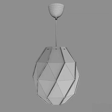 Stilski lusteri: Moderan viseći luster – geometrijski dizajn, bela mat - Tip — 5