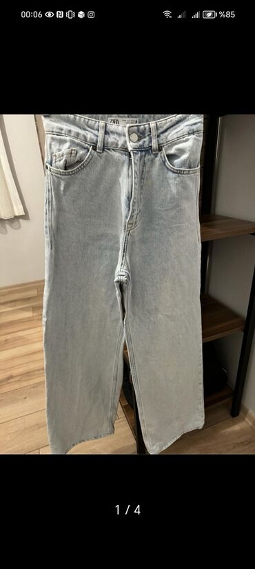 cins salvarlar qizlar ucun instagram: Джинсы, Zara, XS (EU 34), цвет - Голубой