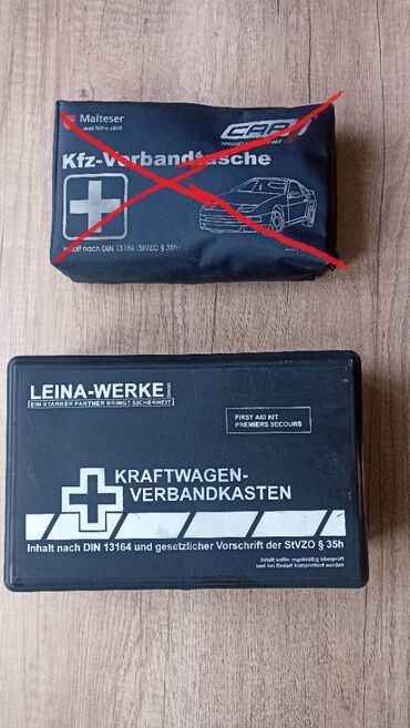 аксессуары для автомобилей: Аксессуары для авто.Аптечка производство Германия.комплект полный цена