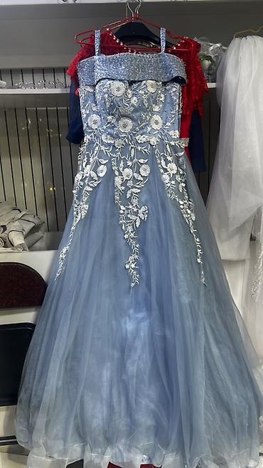 Вечерние платья: Вечернее платье, А-силуэт, Длинная модель, Фатин, С рукавами, С пайетками, Все размеры — 4