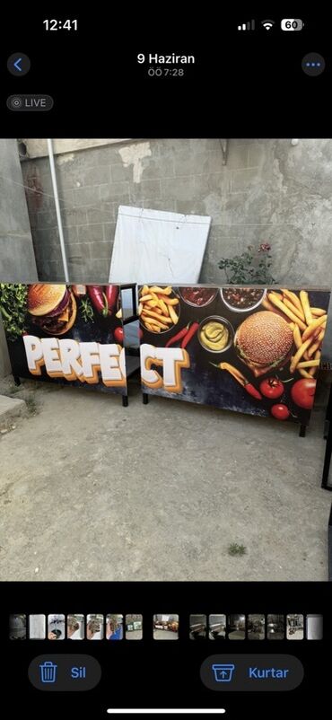 Manekenlər: Bu, kafe və ya restoranlar üçün nəzərdə tutulmuş, qəhvəyi taxta səthli