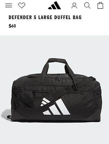 Спортивная сумка adidas Defender 5 Large Duffel Bag (Оригинал из США)