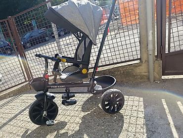 plasticne kucice: Dečji tricikl/kombinovana guralica sa tendom – FABI BABY Dete nije — 1