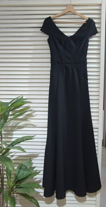 элегантное офисное платье: Вечернее платье, Русалка, Длинная модель, Без рукавов, S (EU 36)