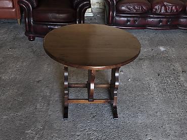 Antique Club Tables: Sklopivi okrugli sto od punog drveta - Materijal: masivno drvo s — 9