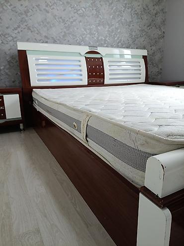 tumbuçka: Yataq otağı dəsti – Elegance modeli - Rəng: qəhvəyi-ağ kombinasiyası — 1