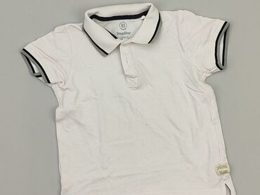 biała koszulka dziecięca: T-shirt, Lupilu, 5-6 years, 110-116 cm, condition - Good