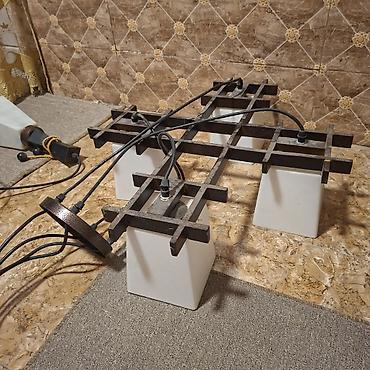 bag isiqlari: Çılçıraq, 3 lampa, Metal — 3