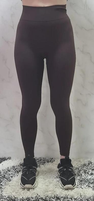 Helanke, biciklistički šortsevi: Ženske sportske helanke – visoki struk, bešavne - Model: uske helanke — 6