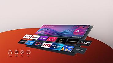 hisense 65: Телевизор Hisense 55E7NQ 2024 4K QLED Смарт тв видаа голосовой — 4