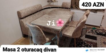 кух гарнитур бу: Künc divan, Mətbəx üçün, Açılmayan
