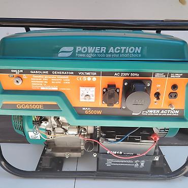 action: Power Action GG6500E benzinli generator - Maksimal güc: 6500W - — 4