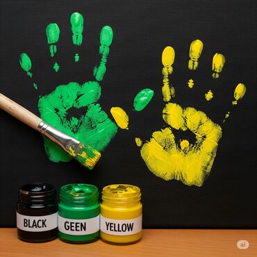 Открытки: Картины Отпечатки ладони рук наборы Отпечаток ладони на холсте Наборы — 7