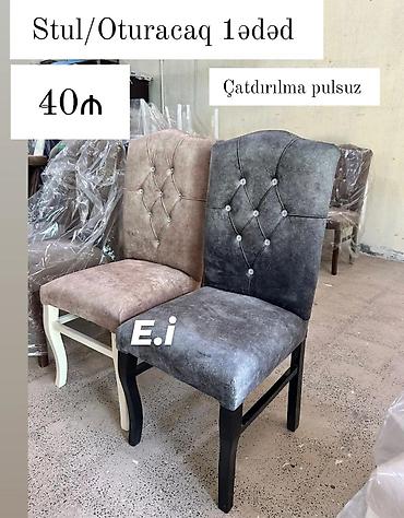 Ev və bağ: *Masa dəsti / Masa 6 stul* ✔️Rəng seçimi var ✔️Masa MDF Maşın boyası — 4