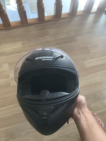 Moto geyim: CROWN Racing modul tipli motosiklet dəbilqəsi - Korpus: davamlı ABS — 2