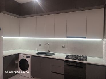 Mətbəx mebeli: Müasir dizaynlı mətbəx mebeli komplekti - Stil: minimal və düz xətli — 4