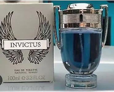 Invictus parfum 100ml Dubay klass baqli qutuda qaliciliqi 5.6 saat