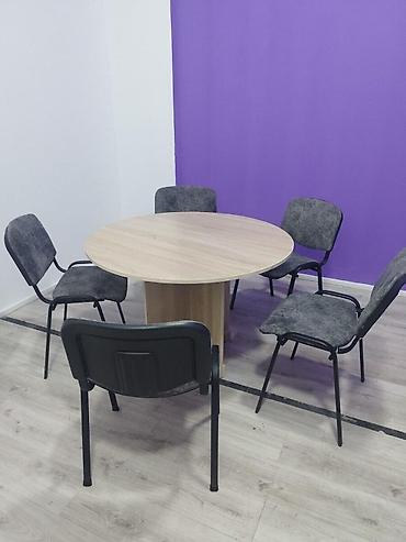 Yumru masa, Siyirməsiz, Teksturalı laminat, Rusiya, Zəmanətsiz, Kredit yoxdur