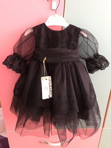 nisan donu: Детское платье Caramell, цвет - Черный