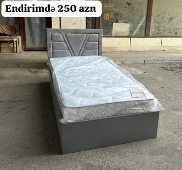 yataq mebelleri ve qiymetleri: Yeni, Təknəfərlik çarpayı, Bazasız, Matras ilə, Siyirməsiz