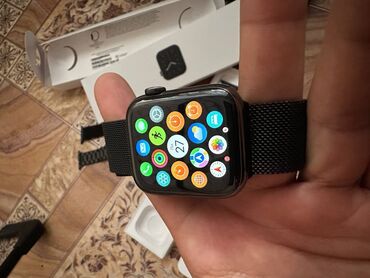 Apple Watch: Apple watch series 6 44mm стальная версия состояние как новый ни — 3
