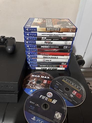 umd диски: Sony ps 4 с двумя джойстиками + fifa 18 диск Sony ps 4 в отличном — 4