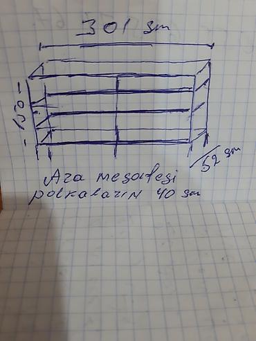 Stilaj demir uqolnikle coxseliqeli ve möhkem. uzunlugu: 301 sm