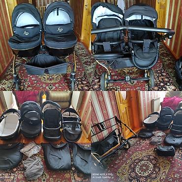 Uşaq dünyası: İkizlər üçün çoxfunksiyalı uşaq arabası dəsti - Yan-yana yerləşimli — 2