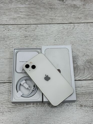 кейс от наушников: IPhone 13, Колдонулган, 128 ГБ, Старлайт, Куту, 88 %