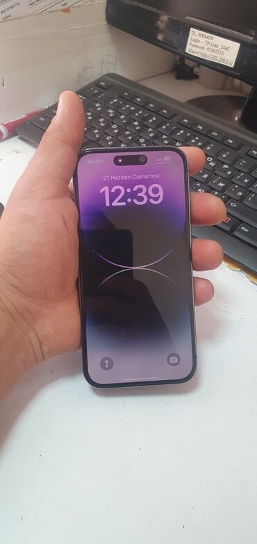 бу аккумулятор: IPhone 14 Pro, Deep Purple, Face ID